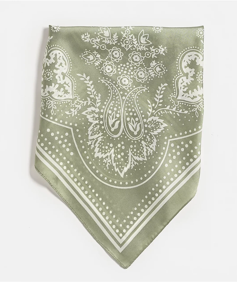 Paisley Green Bandana