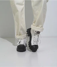 Palladium Revolt Hi TX Star White Platform Shoes