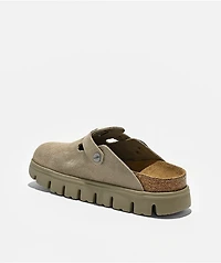 Papillio By Birkenstock Women's Boston Chunky Taupe Platform Clogs
