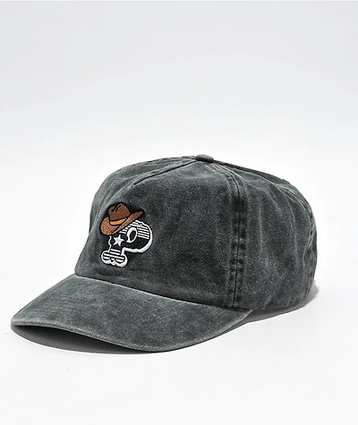 Paramount Saloon Black Wash Strapback Hat