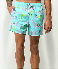 Party Pants Beerlieve Mint Board Shorts