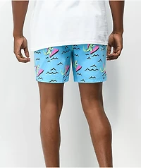 Party Pants Dino Ripper Blue Board Shorts