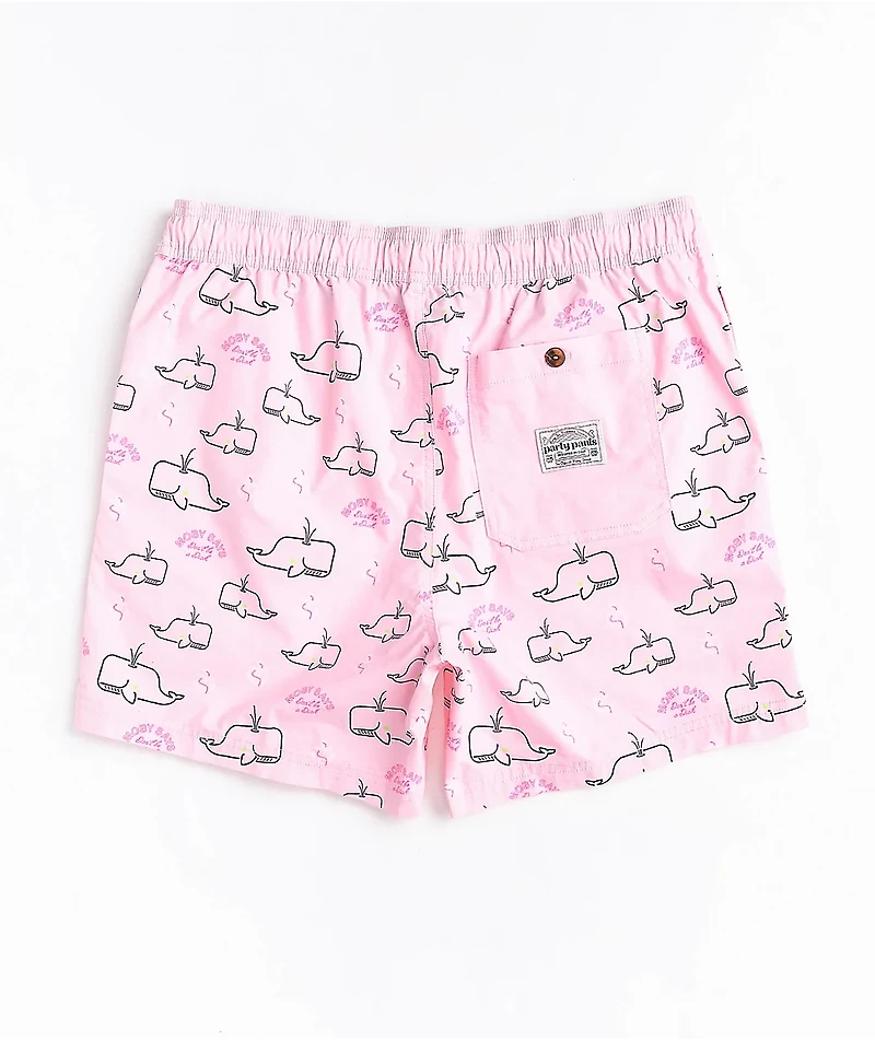 Party Pants Neon Moby Pink Board Shorts