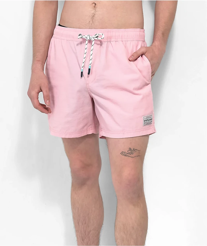 Party Pants Nylon Coral Pink Board Shorts