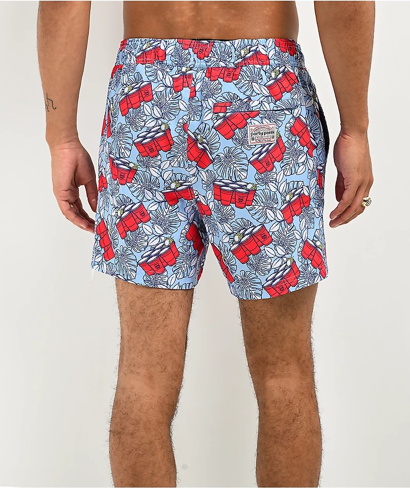 Party Pants Wilmington Blue Board Shorts