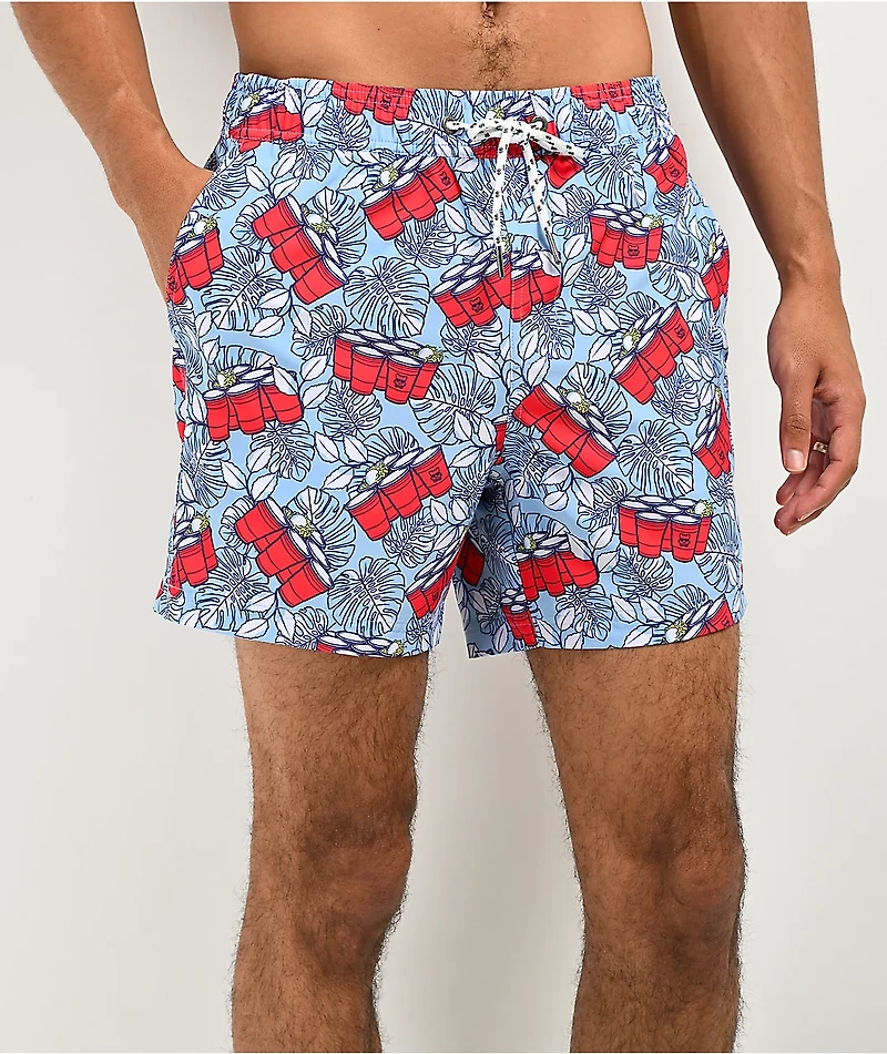 Party Pants Wilmington Blue Board Shorts