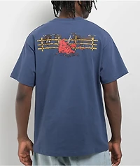 Passport Red Flag Blue T-Shirt