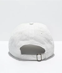 Paterson Core Logo White Corduroy Strapback Hat