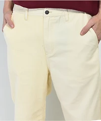 Paterson Cream Corduroy Blocked Skate Pants