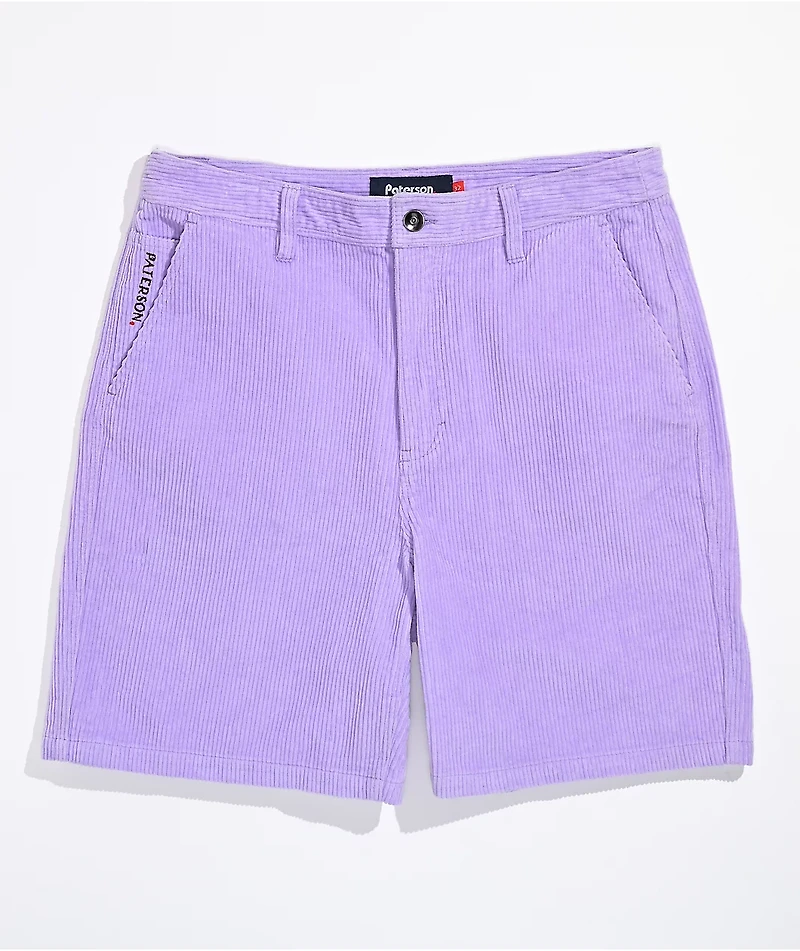Paterson Lavender Corduroy Shorts