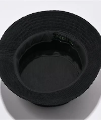 Paterson Le Pom Black Corduroy Bucket Hat