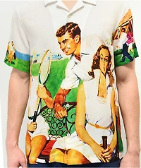 Paterson Montclair White Short Sleeve Button Up Shirt