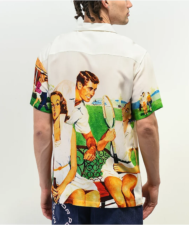 Paterson Montclair White Short Sleeve Button Up Shirt