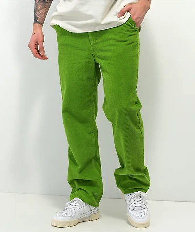 Paterson Wide Leg Green Corduroy Skate Pants