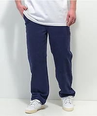 Paterson Wide Leg Navy Corduroy Skate Pants