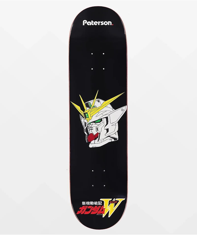 Paterson x Gundam Wing Heero 8.0" Skateboard Deck