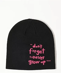 Paul Frank x Slushcult Full Circle Black & Pink Skully Beanie