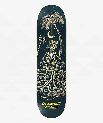 Permanent Vacation Night Beach 8.375" Skateboard Deck