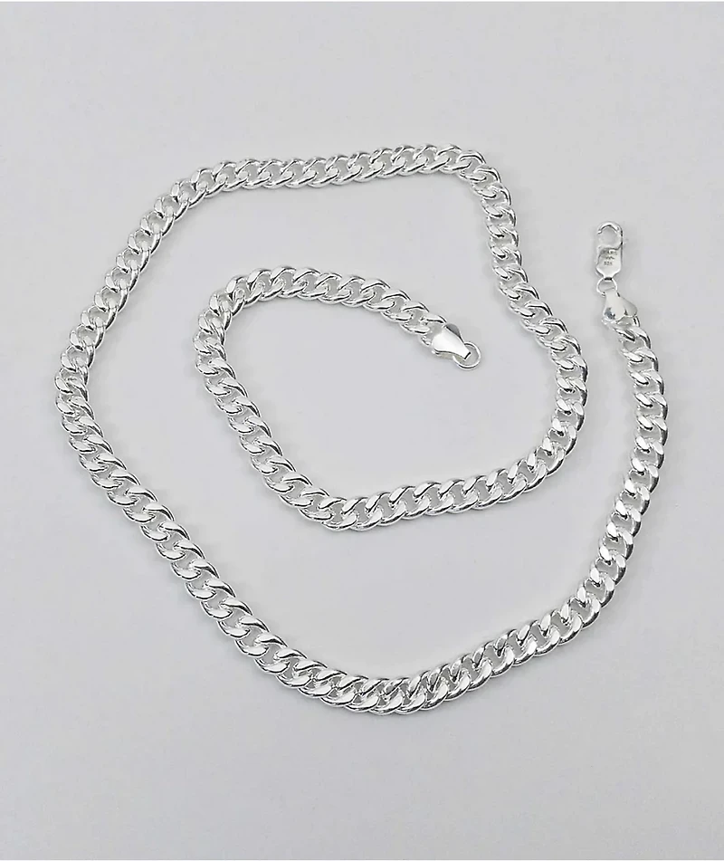 Personal Fears 7mm Stainless Steel Cuban Chain Necklace
