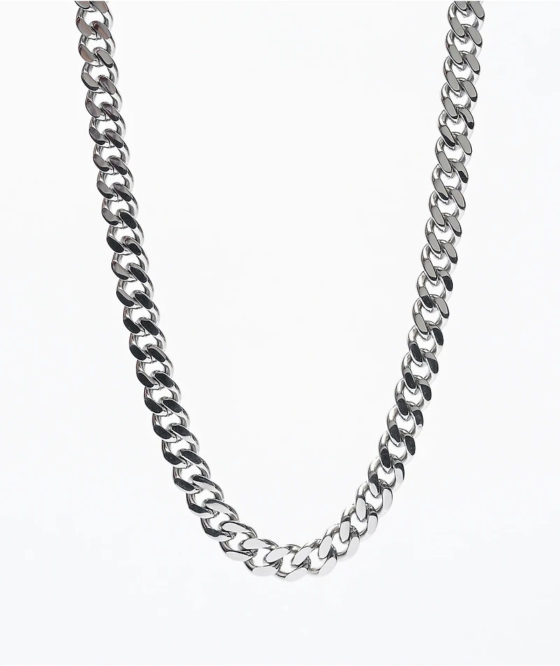 Personal Fears 9mm Stainless Steel Cuban Chain Necklace
