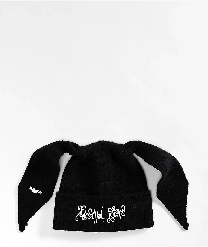 Personal Fears Bunny Black Beanie