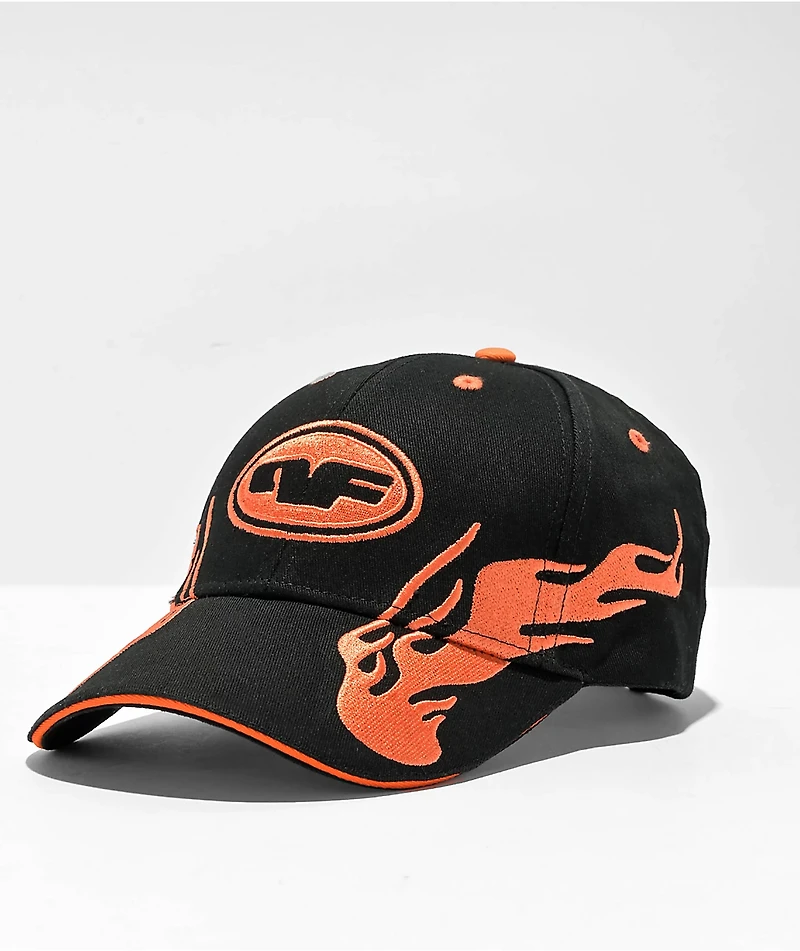 Personal Fears Flame Race Black Strapback Hat