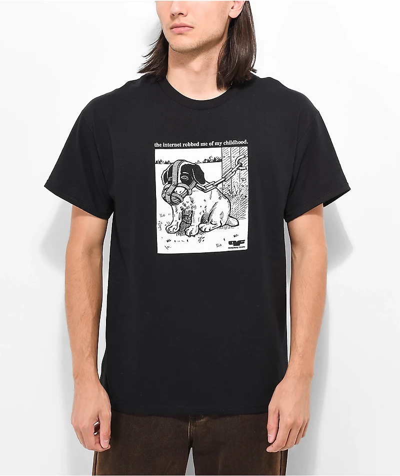Personal Fears Poor Puppy Black T-Shirt