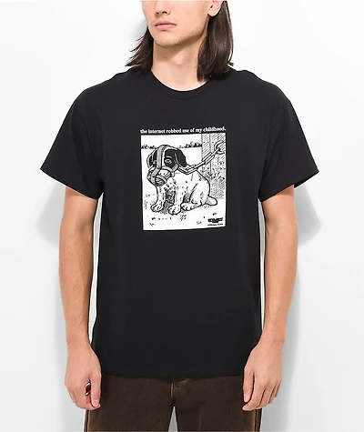 Personal Fears Poor Puppy Black T-Shirt