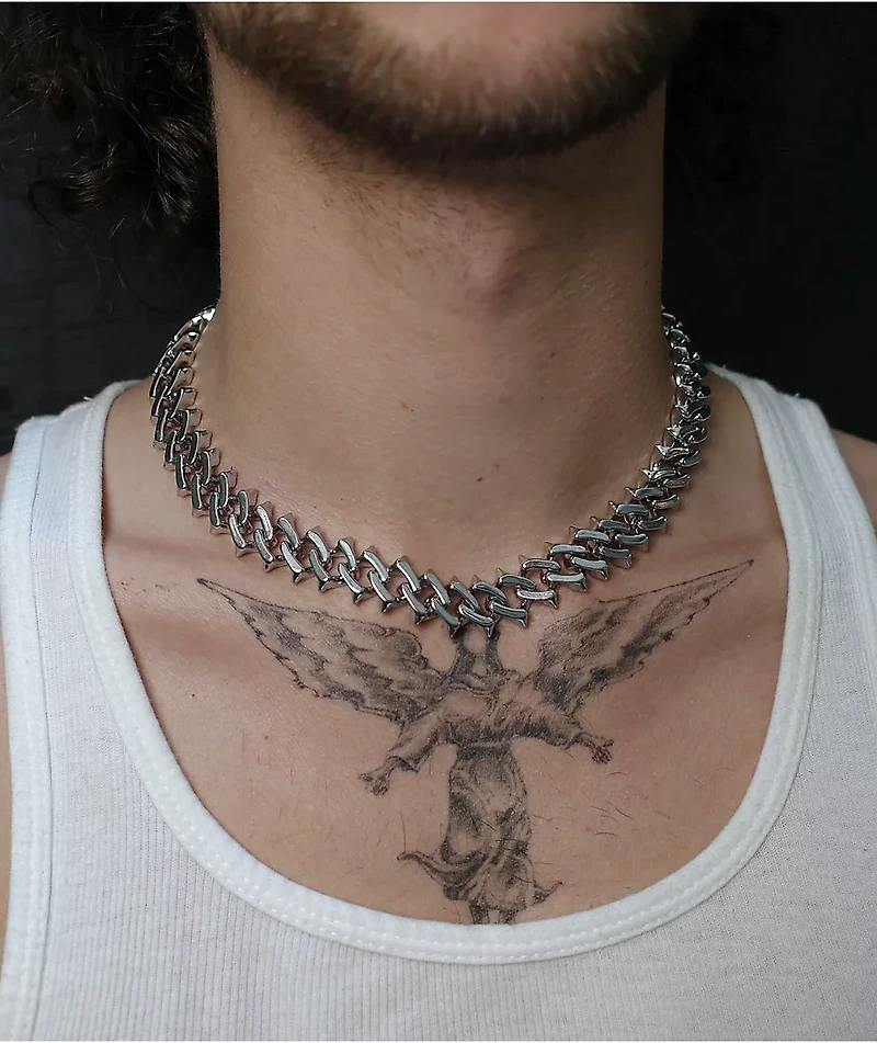 Personal Fears Raptor Link 2.0 Silver Chain Necklace