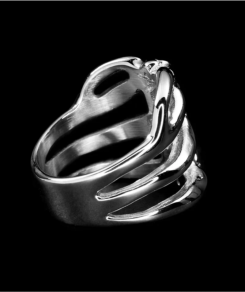 Personal Fears Rib Cage Stainless Steel Ring
