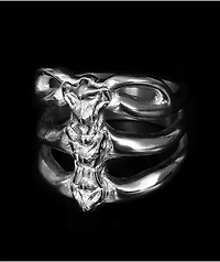 Personal Fears Rib Cage Stainless Steel Ring
