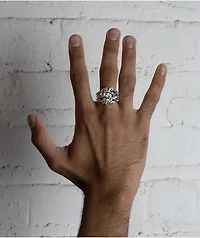 Personal Fears Rose Chains Silver Ring