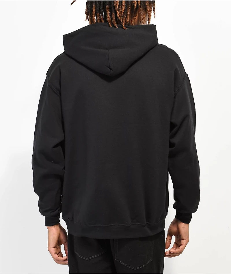 Personal Fears Skull Rhinestone Black Hoodie