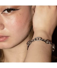 Personal Fears Spiked Anchor 8" Silver Bracelet