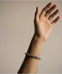 Personal Fears Spiked Anchor 8" Silver Bracelet