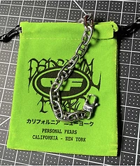 Personal Fears Spiked Anchor 8" Silver Bracelet