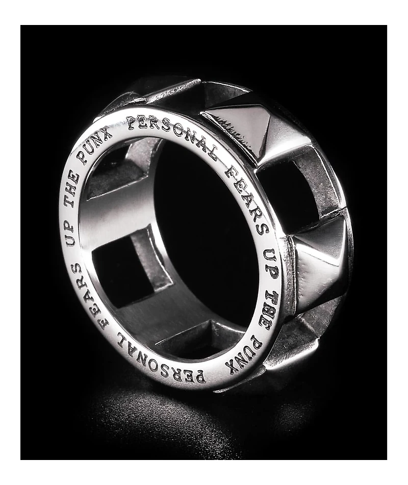 Personal Fears Studded Silver Ring