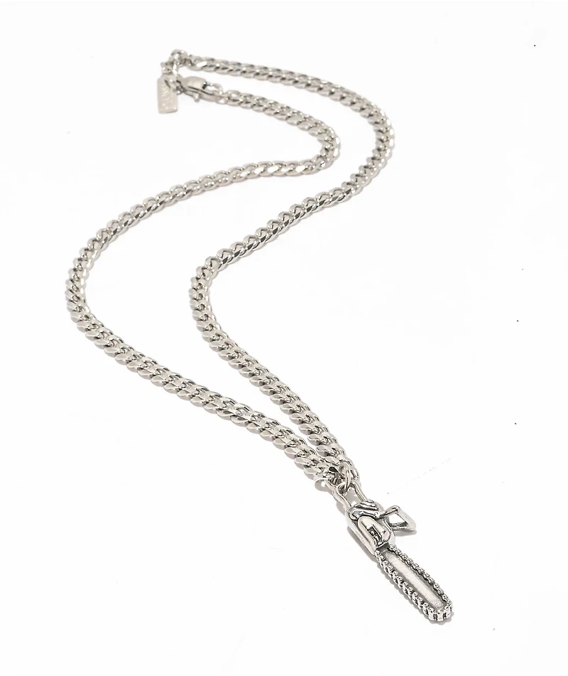 Personal Fears x American Psycho Chainsaw Silver Necklace