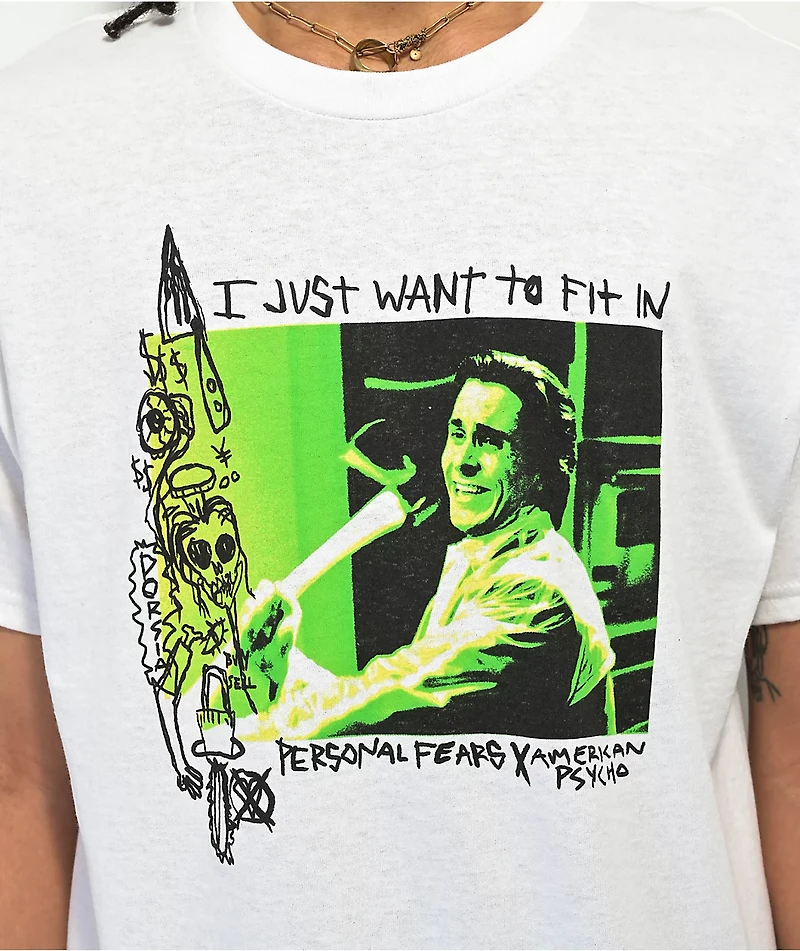 Personal Fears x American Psycho Doodle White T-Shirt