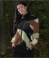 Petals Bowery Camo Sherpa Jacket