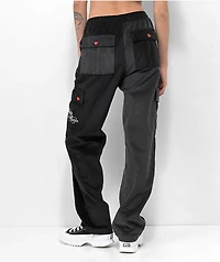 Petals By & Peacocks Chunky Black Corduroy Cargo Pants