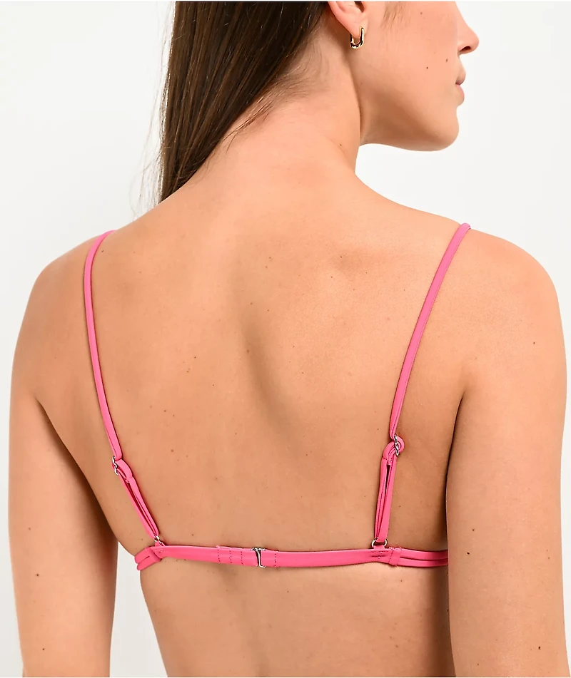 Petals By & Peacocks Liquid Hot Lava Triangle Bikini Top
