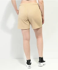 Petals By And Peacocks Choose Peace Natural Sweat Shorts