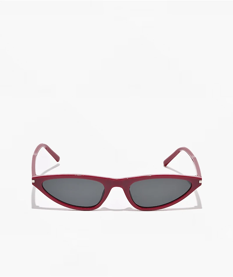 Petals and Peacocks Beller Red & Black Sunglasses