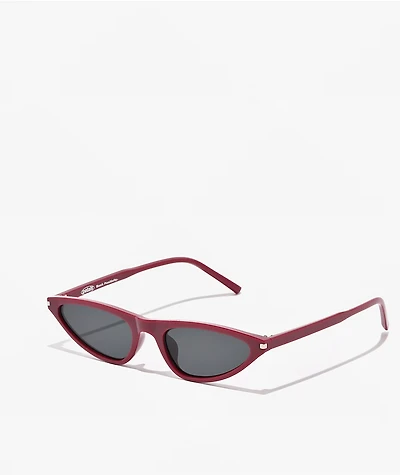 Petals and Peacocks Beller Red & Black Sunglasses