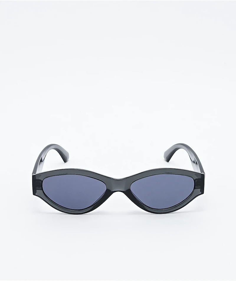 Petals and Peacocks Caution Black Smoke Sunglasses