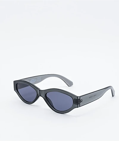 Petals and Peacocks Caution Black Smoke Sunglasses