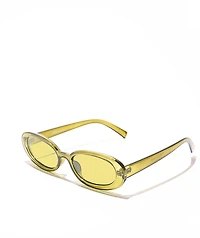 Petals and Peacocks Chances Olive Oval Sunglasses