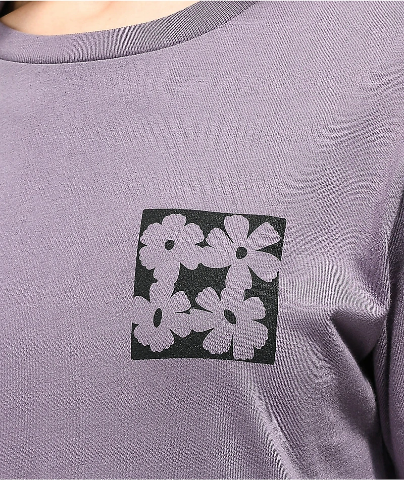 Petals and Peacocks Connections Purple T-Shirt
