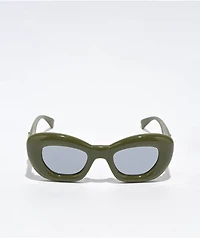 Petals and Peacocks Cumulus Green Sunglasses